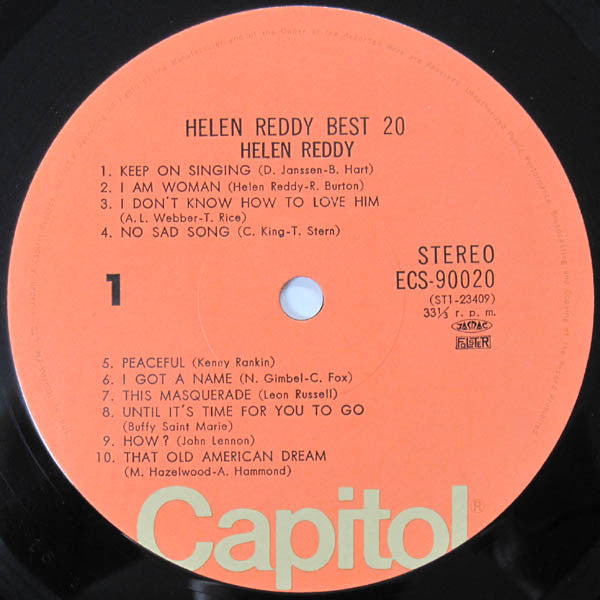 Helen Reddy Best 20