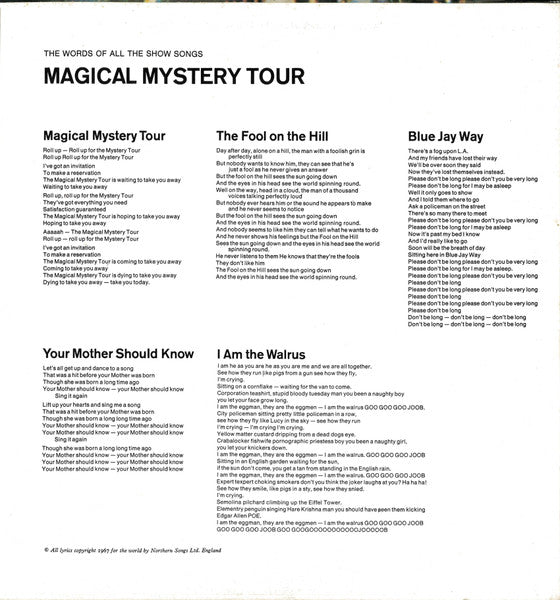 Magical Mystery Tour = マジカル・ミステリー・ツアー