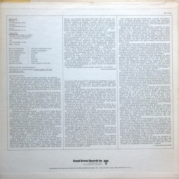 Release: Odyssey Of Iska-Vinyl-US-1971-BST 84363-9805627