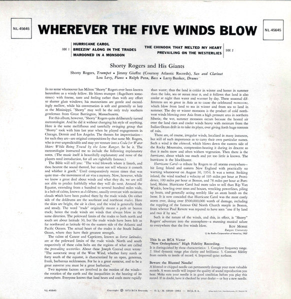 Release: Wherever The Five Winds Blow-Vinyl-Spain-1984-NL-45645, NL-45645-6453663