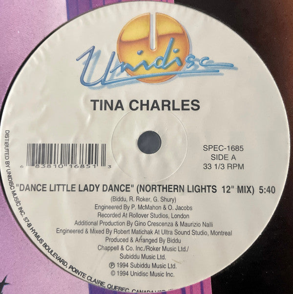 Master Release: Dance Little Lady Dance (Remix) / You Set My Heart On Fire (Remix) by Tina Charles