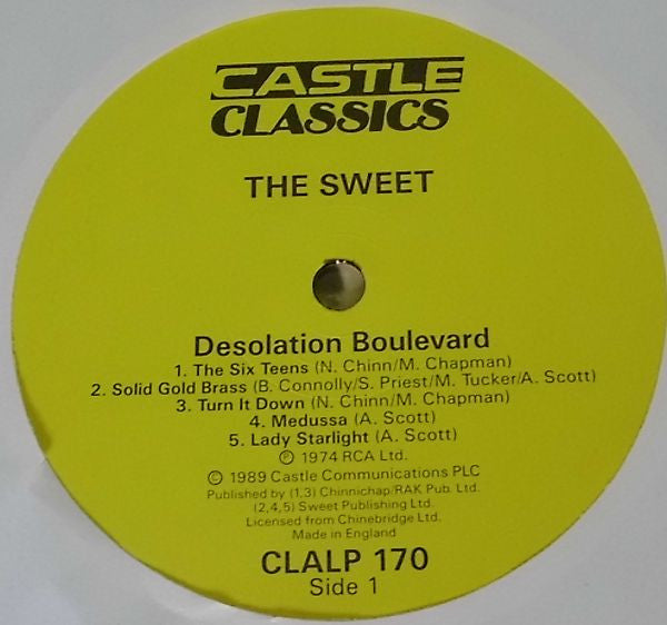 Release: Desolation Boulevard-Vinyl-UK-1989-CLALP 170-2578879