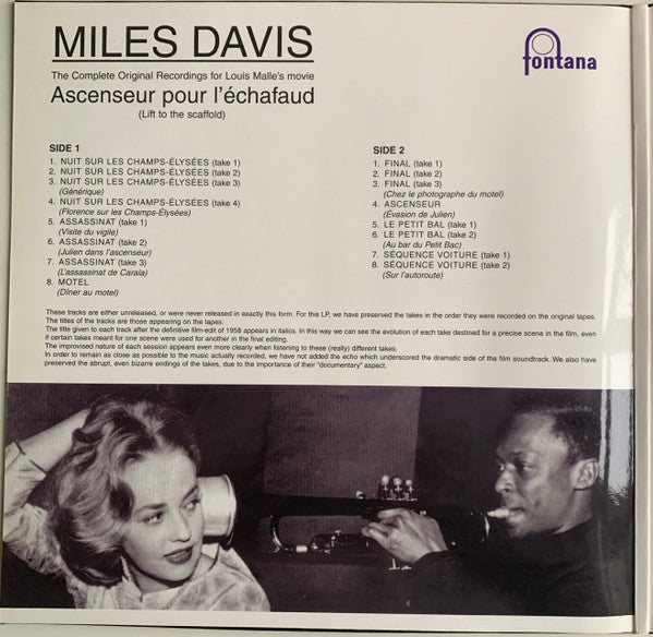 Release: Ascenseur Pour L'Échafaud-Vinyl-Germany-1998-660213, 660213-1186136