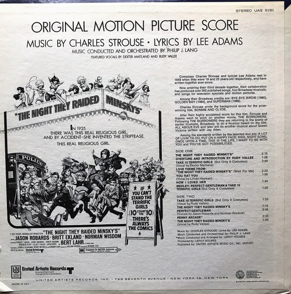 Release: The Night They Raided Minsky's-Vinyl-US-1968-UAS 5191-3319391