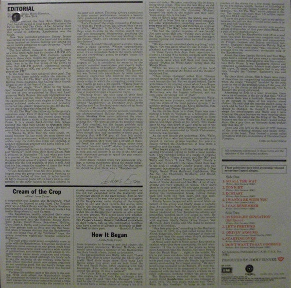 Raspberries' Best - Featuring Eric Carmen