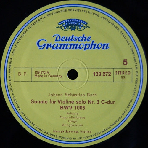 6 Sonaten Und Partiten Für Violine Solo BWV 1001-1006