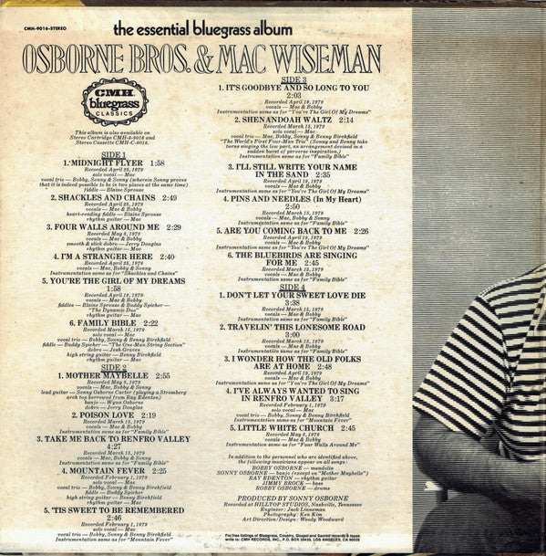 Master Release: The Essential Bluegrass Album by The Osborne Brothers