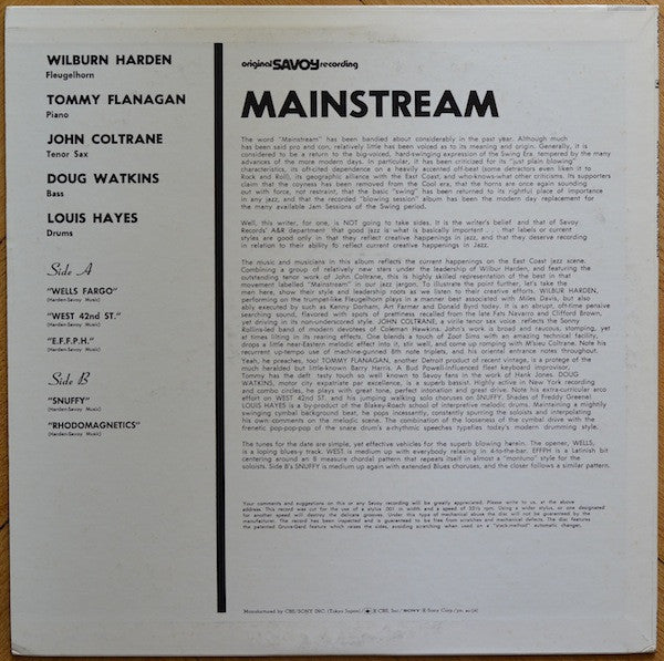 Mainstream 1958 - The East Coast Jazz Scene