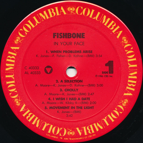 Release: In Your Face-Vinyl-US-1986-BFC 40333, C 40333-8605330