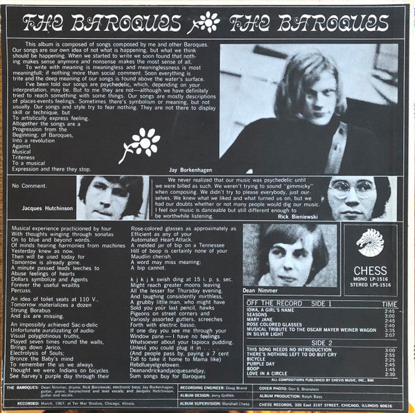 Release: The Baroques-Vinyl-US-1967-LPS 1516, LPS-1516-2616762