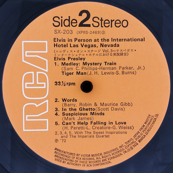 Elvis In Person At The International Hotel