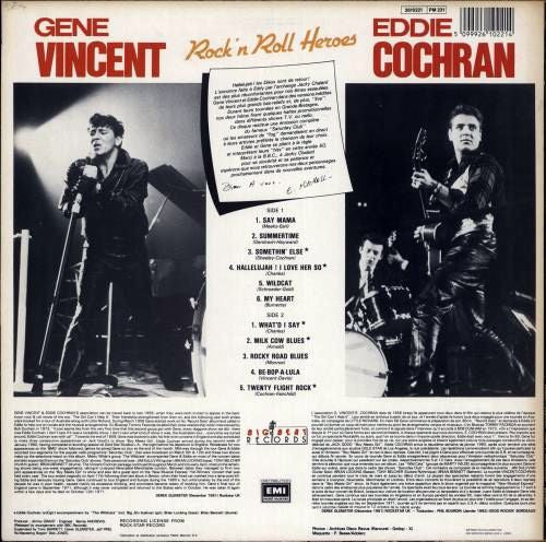 Master Release: Rock 'N Roll Heroes by Gene Vincent