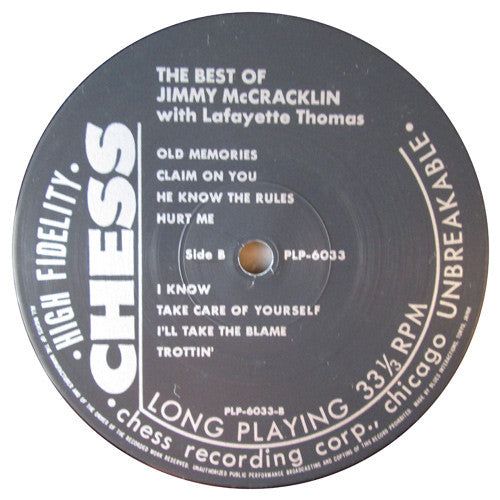 The Best Of Jimmy McCracklin With Lafayette Thomas