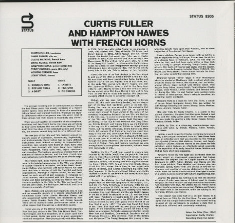 Master Release: Curtis Fuller And Hampton Hawes With French Horns by Curtis Fuller