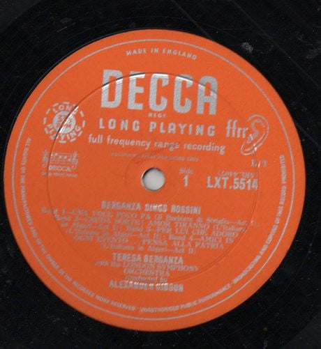 Berganza Sings Rossini