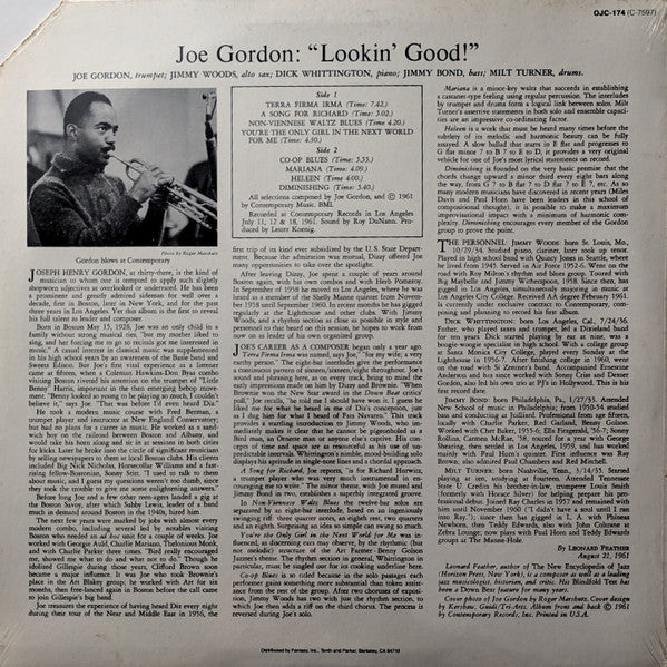 Release: Lookin' Good-Vinyl-US-1984-S7597, OJC-174-6585960