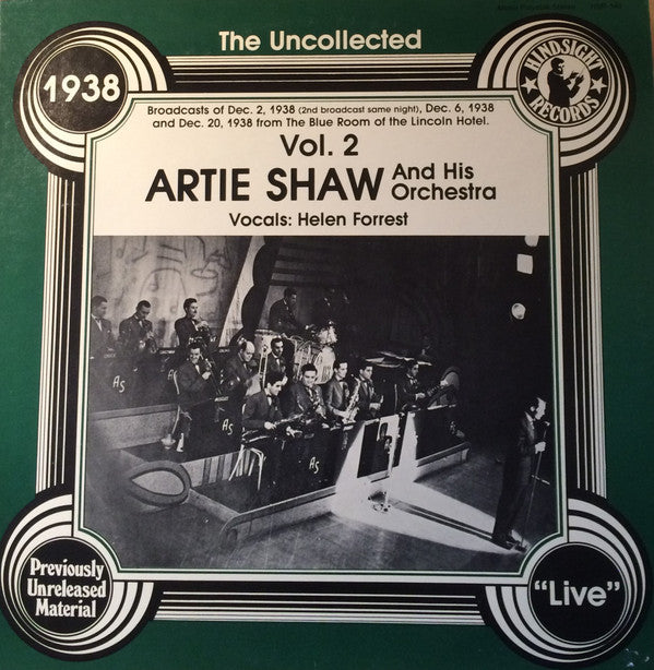 Master Release: The Uncollected Artie Shaw, Vol. 2, 1938 by Artie Shaw And His Orchestra