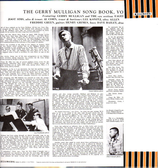 The Gerry Mulligan Songbook Volume 1