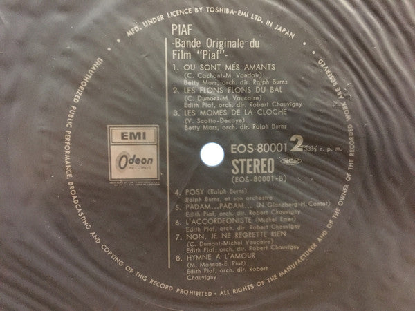 Bande Originale Du Film "Piaf"
