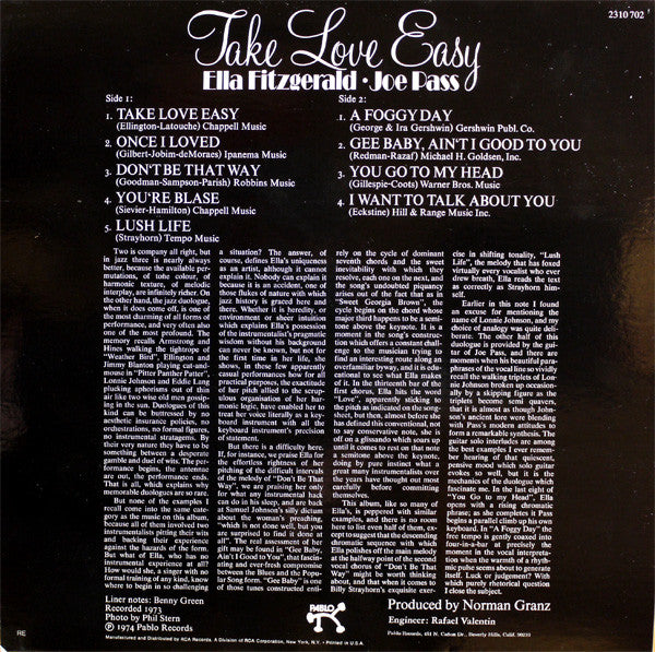 Release: Take Love Easy-Vinyl-US-None-2310 702-2990718