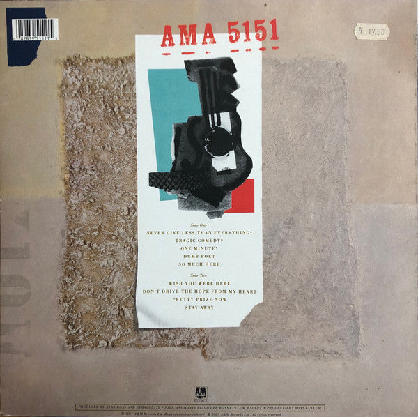 Release: Dumb Poet-Vinyl-UK-1987-AMA 5151-1376449