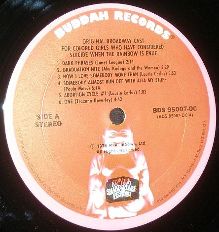 Original Broadway Cast Recording - For Colored Girls Who Have Considered Suicide When The Rainbow Is Enuf