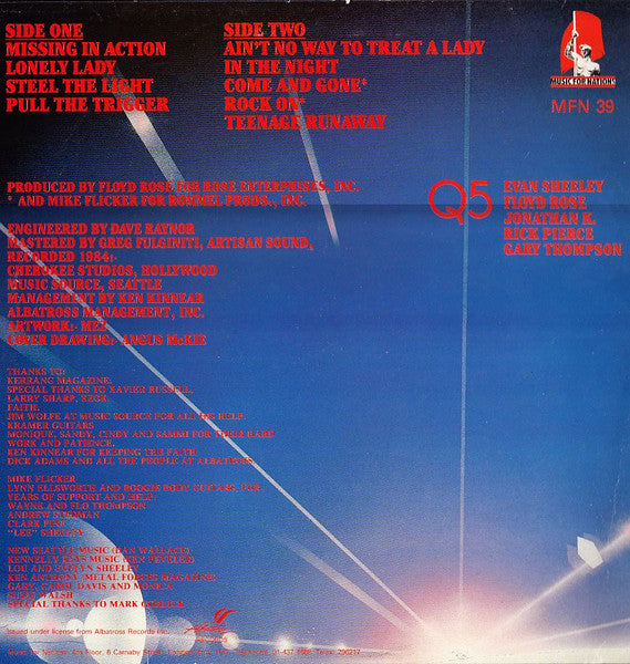 Release: Steel The Light-Vinyl-UK-1985-MFN 39-7434041