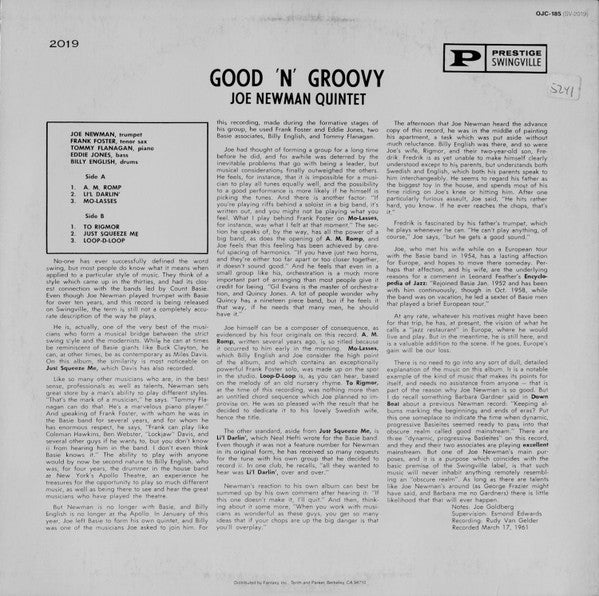 Master Release: Good 'n' Groovy by Joe Newman