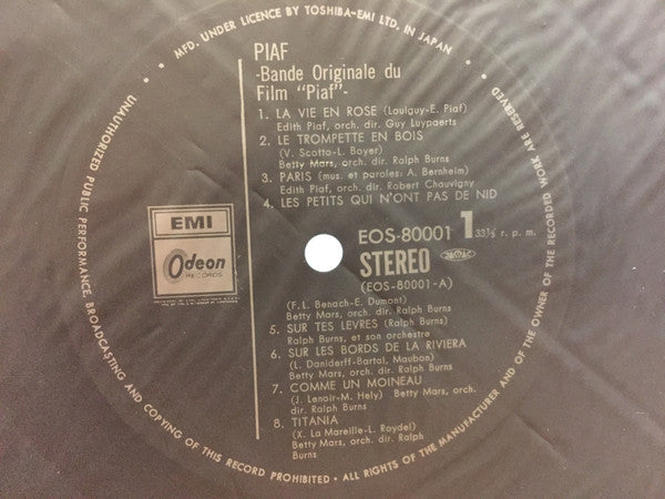 Bande Originale Du Film "Piaf"