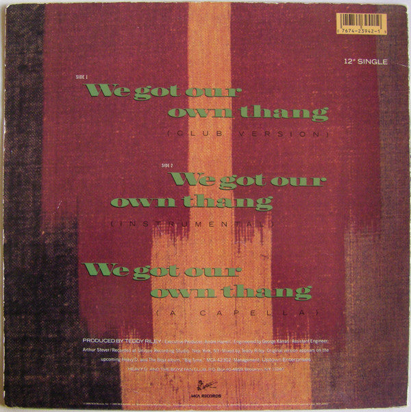 Master Release: We Got Our Own Thang by Heavy D. & The Boyz