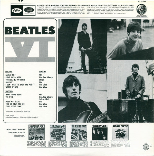 Release: Beatles VI-Vinyl-US-1971-ST 2358, ST 2358, ST-2358, ST-2358-4475741