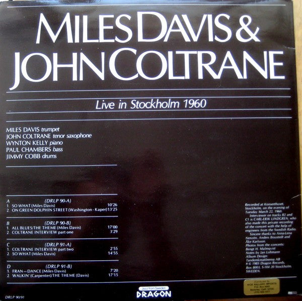 Live In Stockholm 1960