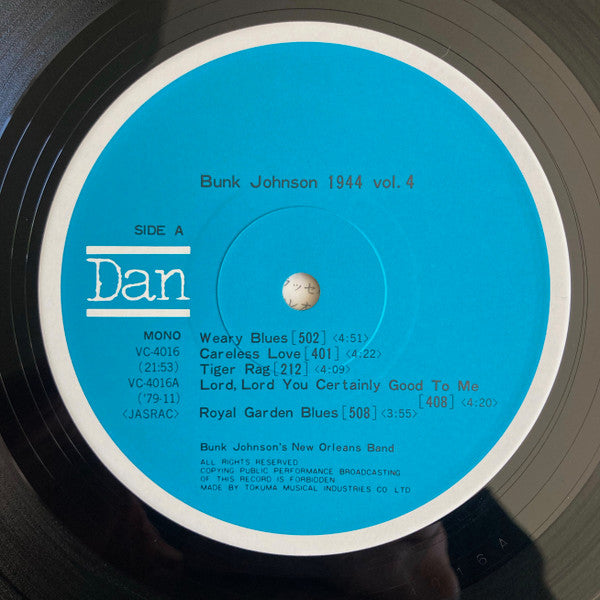 Bunk Johnson 1944 Volume 4