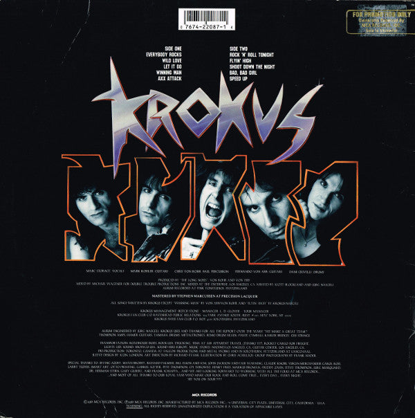 Master Release: Heart Attack by Krokus