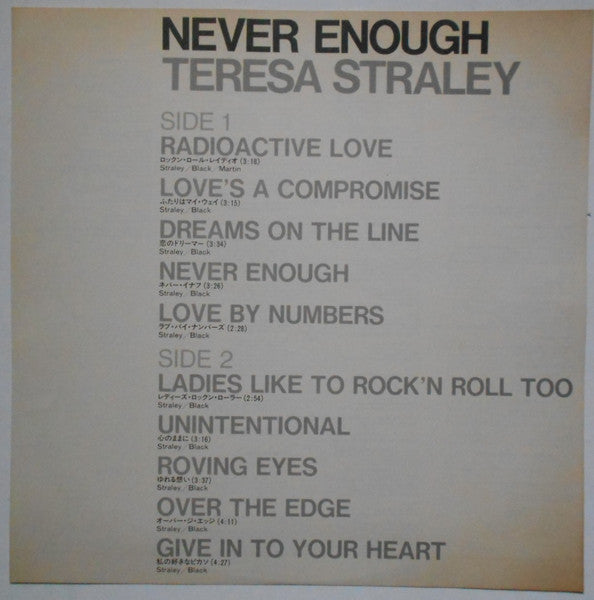 Never Enough