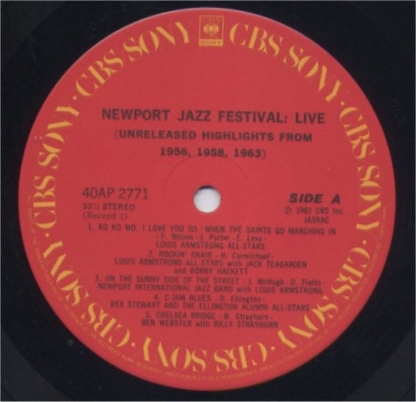 Newport Jazz Festival: Live (Unreleased Highlights From 1956, 1958, 1963)