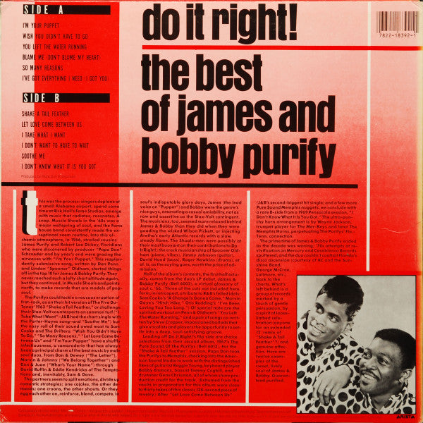 The Best Of James & Bobby Purify. Do It Right!