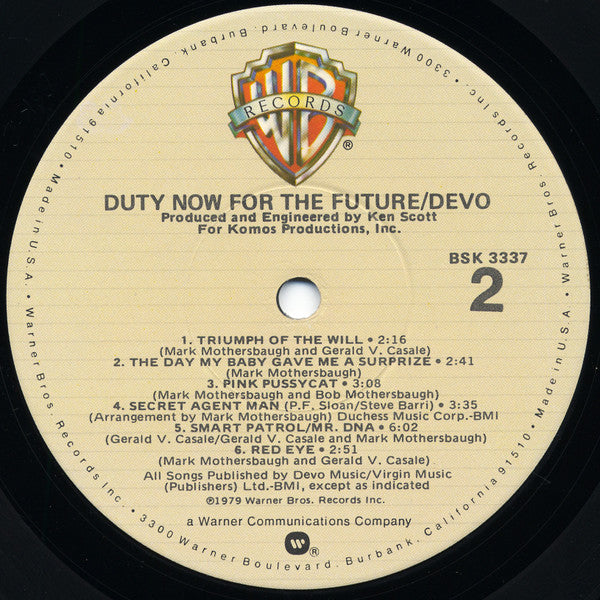 Duty Now For The Future