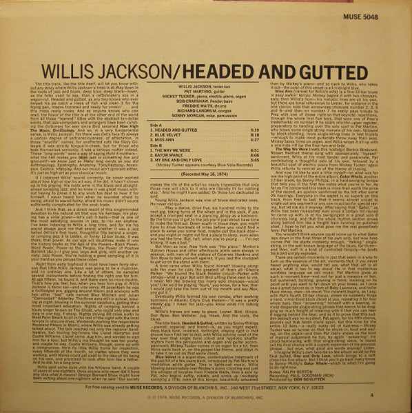 Master Release: Headed And Gutted by Willis Jackson