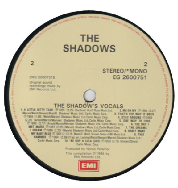 The Shadows Vocals