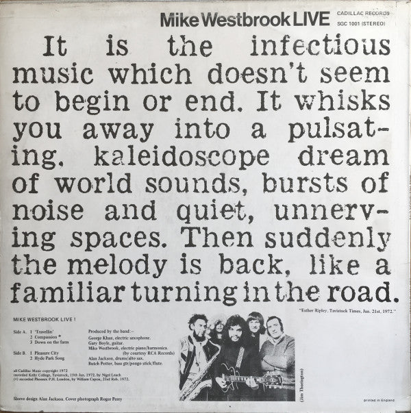 Master Release: Live by Mike Westbrook