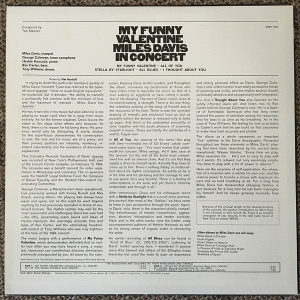My Funny Valentine - Miles Davis In Concert