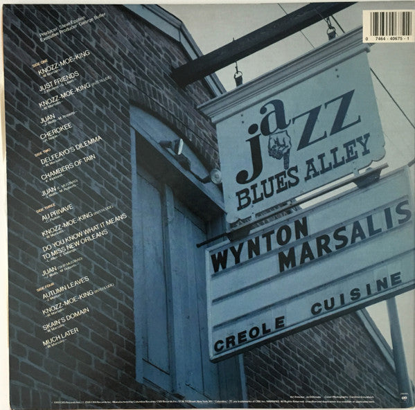 The Wynton Marsalis Quartet Live At Blues Alley