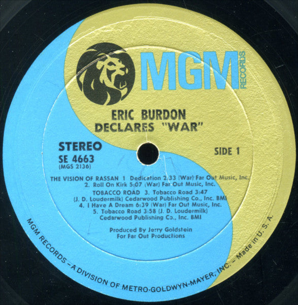Eric Burdon Declares "War"