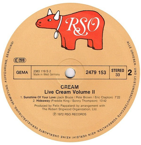 Live Cream Volume II