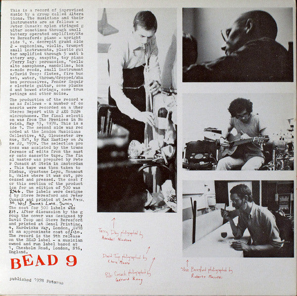 Release: Unknown Release-Vinyl-UK-1978-BEAD 9-1567557