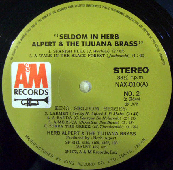 Seldom In Herb Alpert & The Tijuana Brass