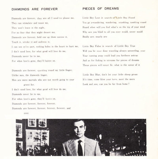 ダイヤモンドは永遠に = Diamonds Are Forever / 美しき愛のかけら = Pieces Of Dreams