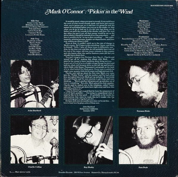 Master Release: Pickin' in The Wind by Mark O'Connor