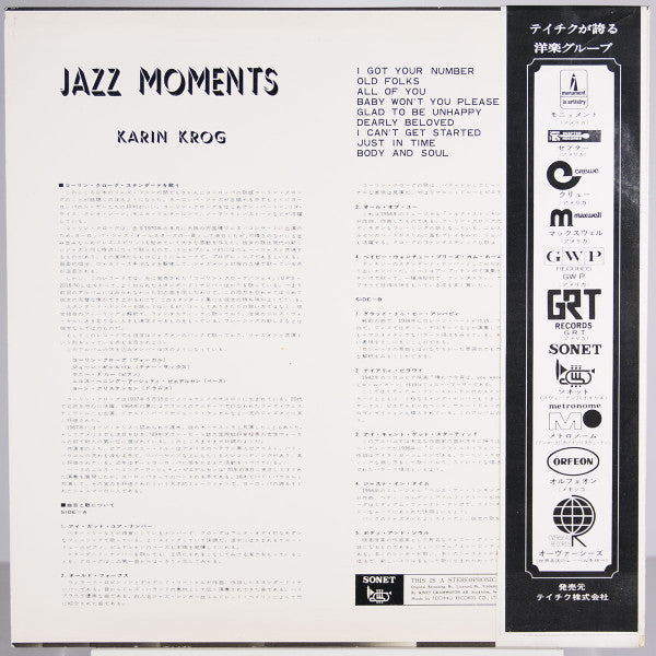 Jazz Moments With Karin Krog
